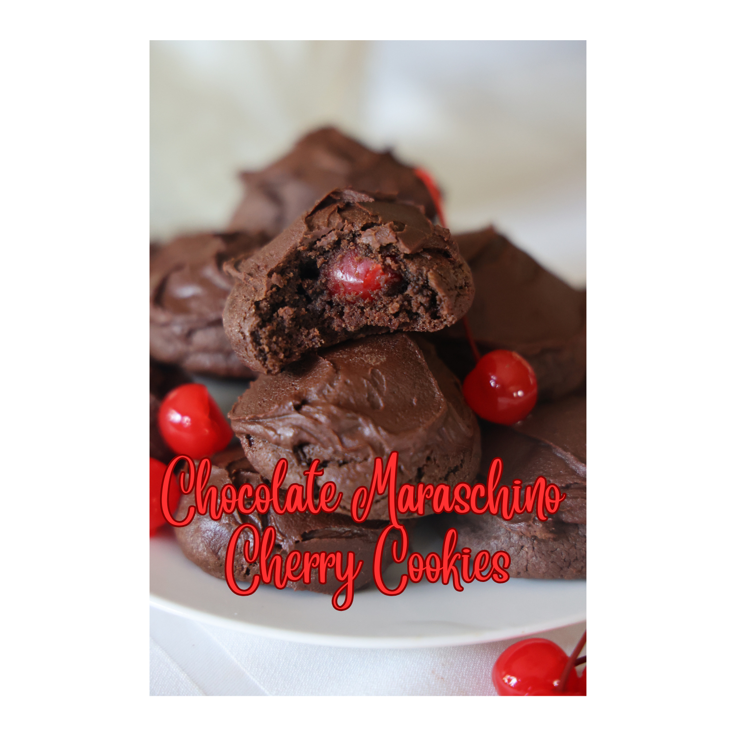 chocolate maraschino cherry cookies