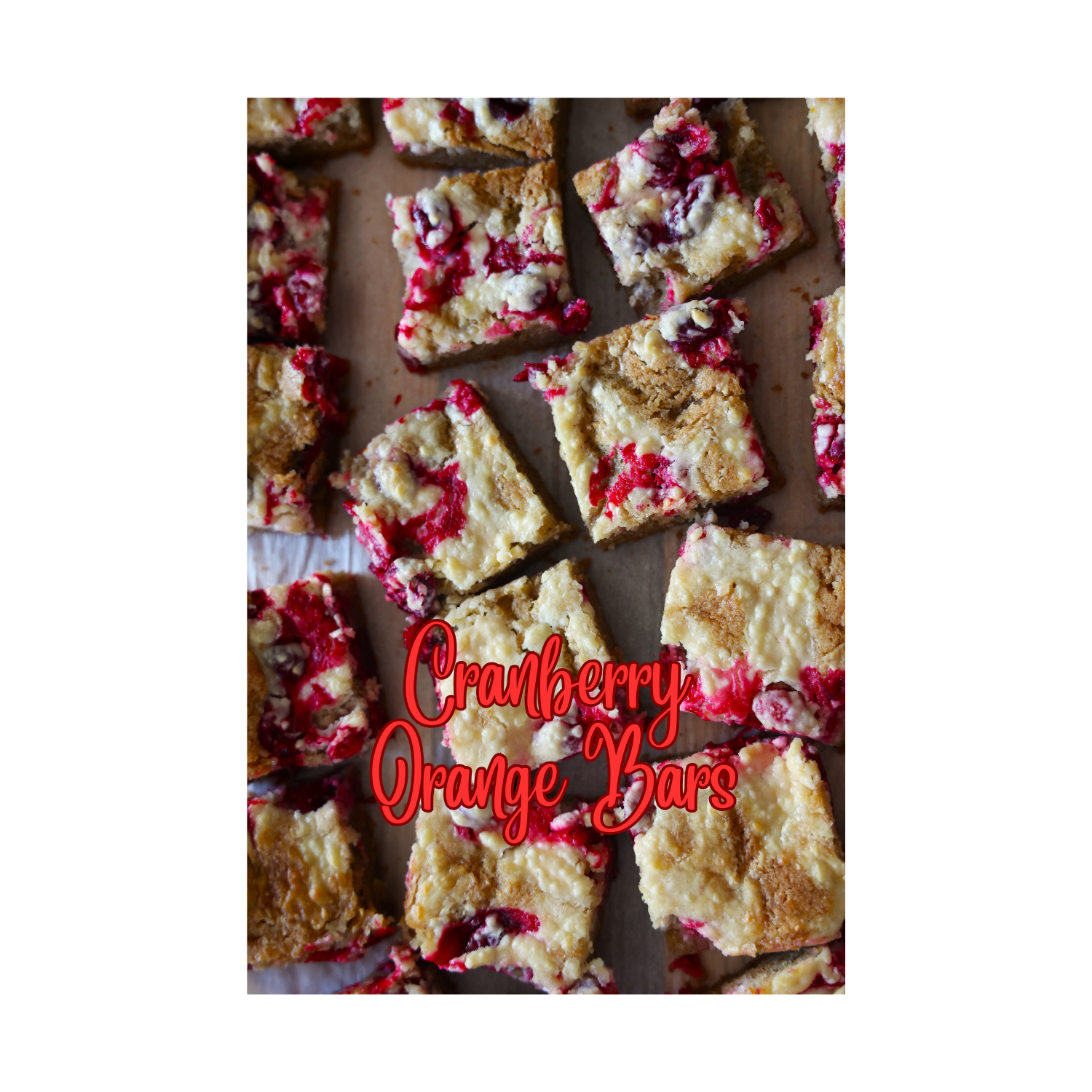 cranberry orange bars