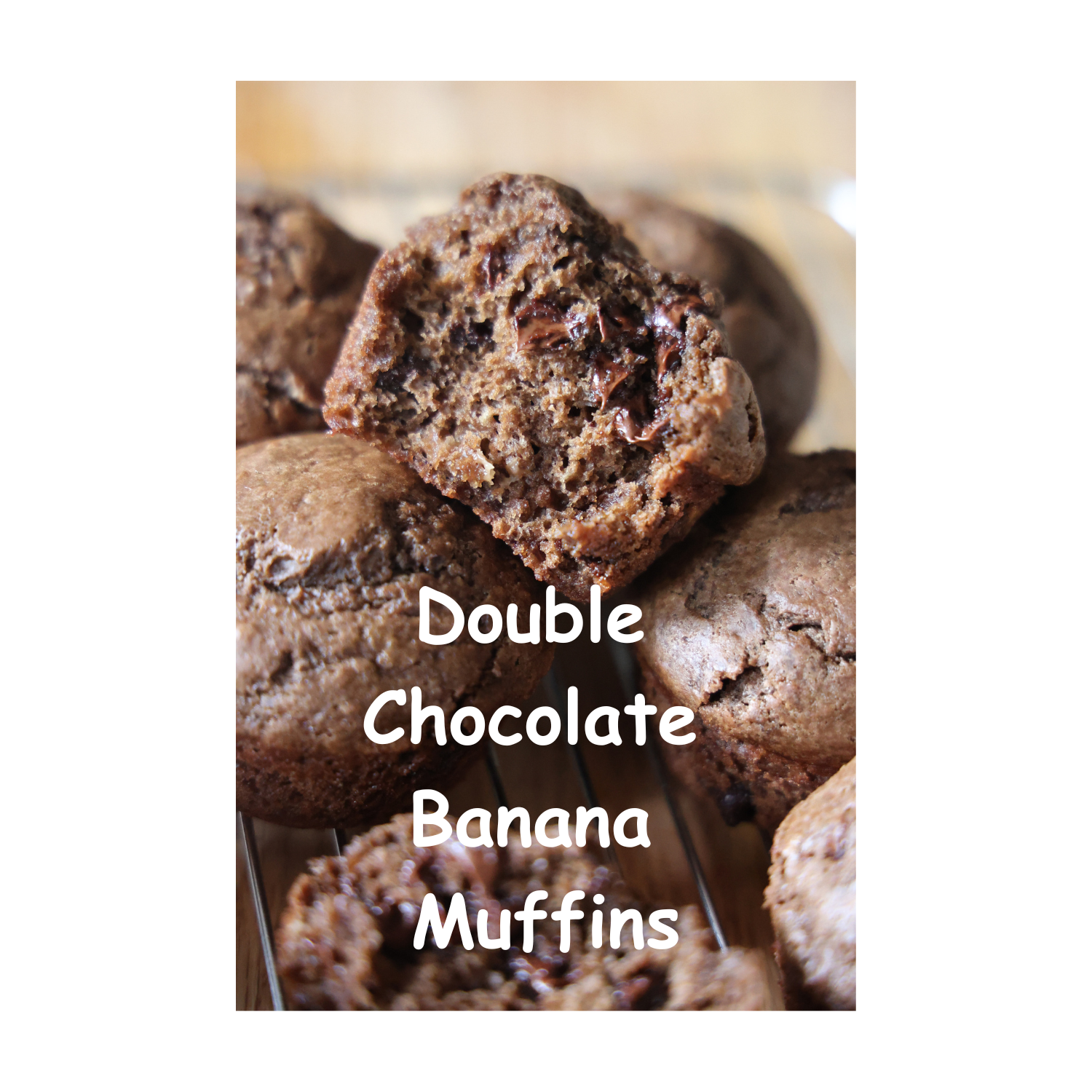 double chocolate banana muffins