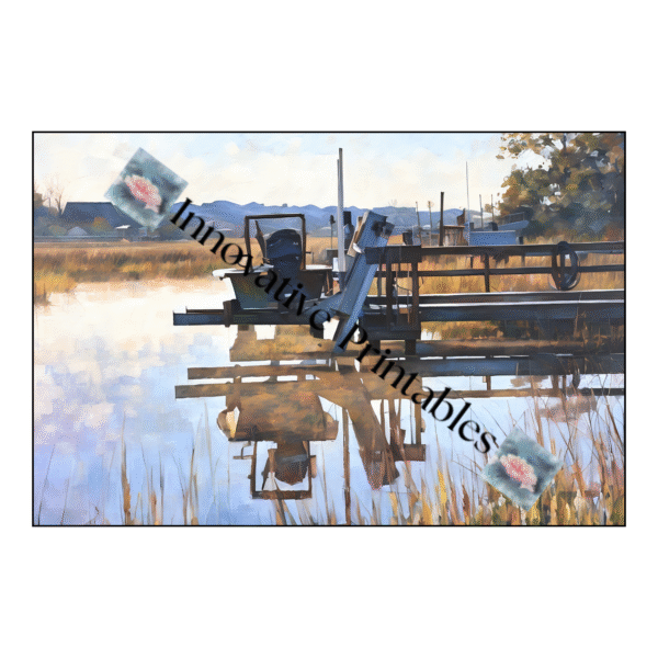 boat nestled on the dock