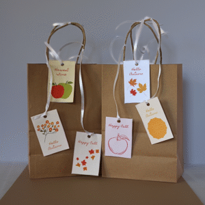 autumn gift tags