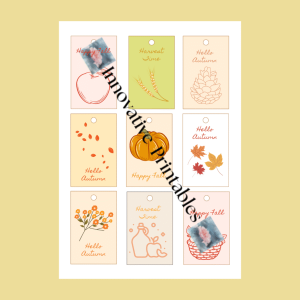 Autumn Gift Tags Any Gift Giving - Image 3