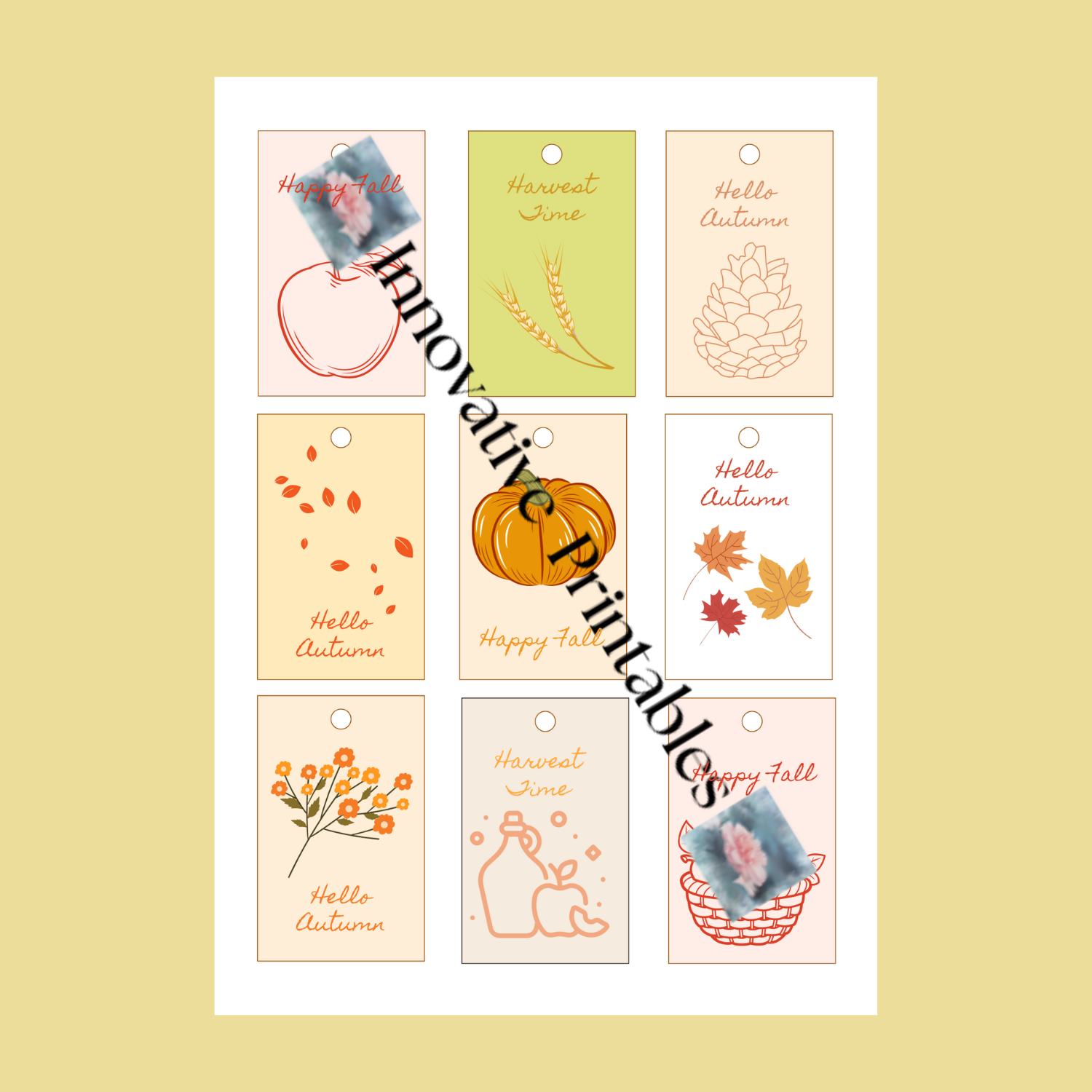 Autumn Gift Tags Any Gift Giving - Image 3