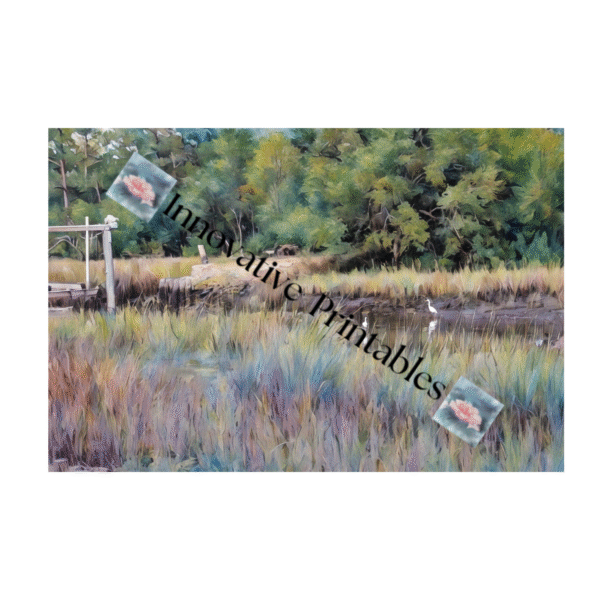 Birds In The Salt Marsh Printable Art - Image 2