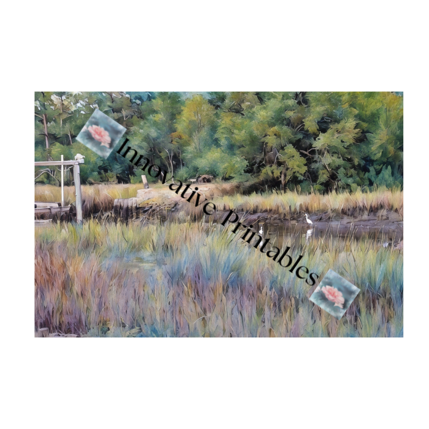 Birds In The Salt Marsh Printable Art - Image 2