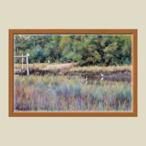 birds in the salt marsh