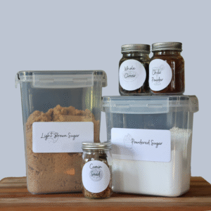 Printable Black Dessert Kitchen Label Set