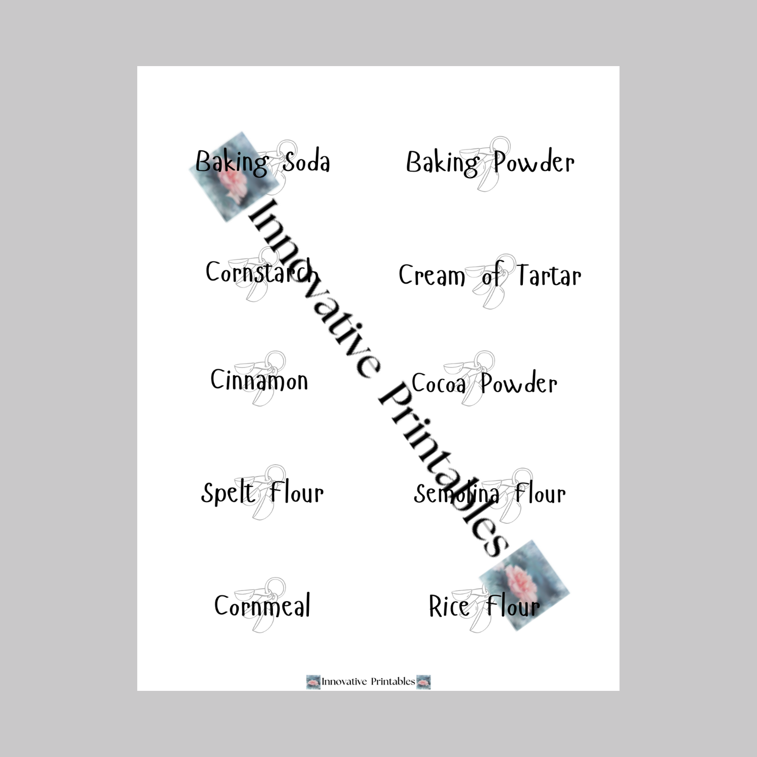 black homestyle kitchen label set