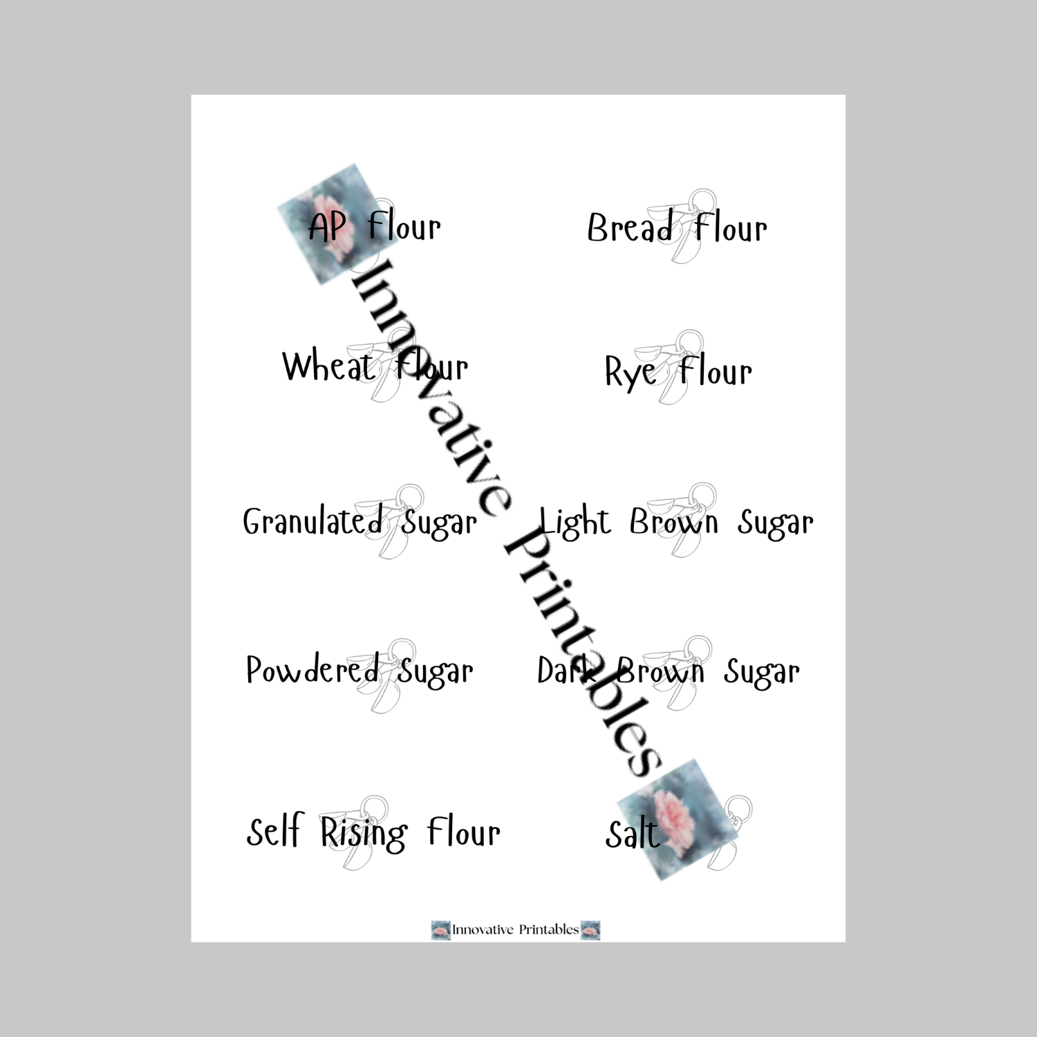 black homestyle pantry baking labels