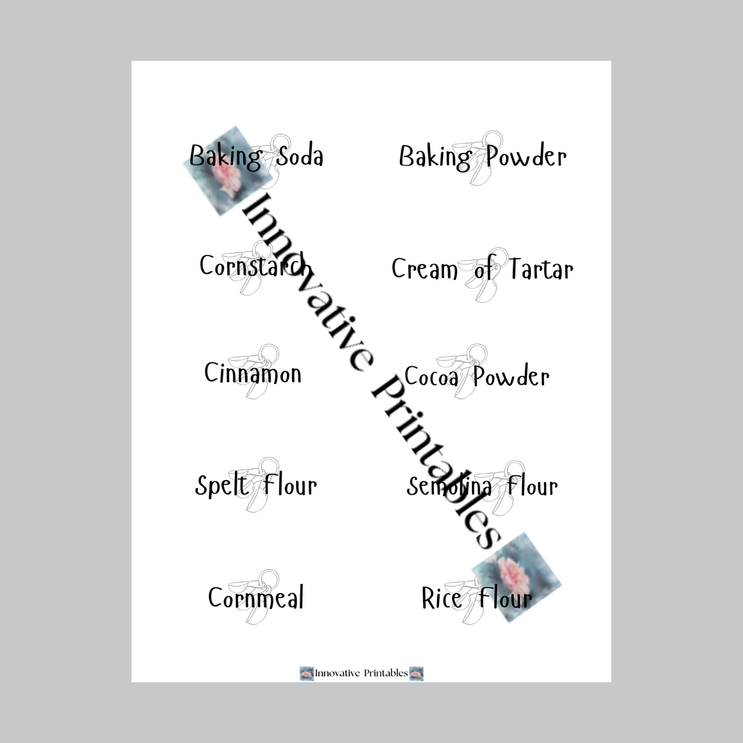 black homestyle pantry baking labels