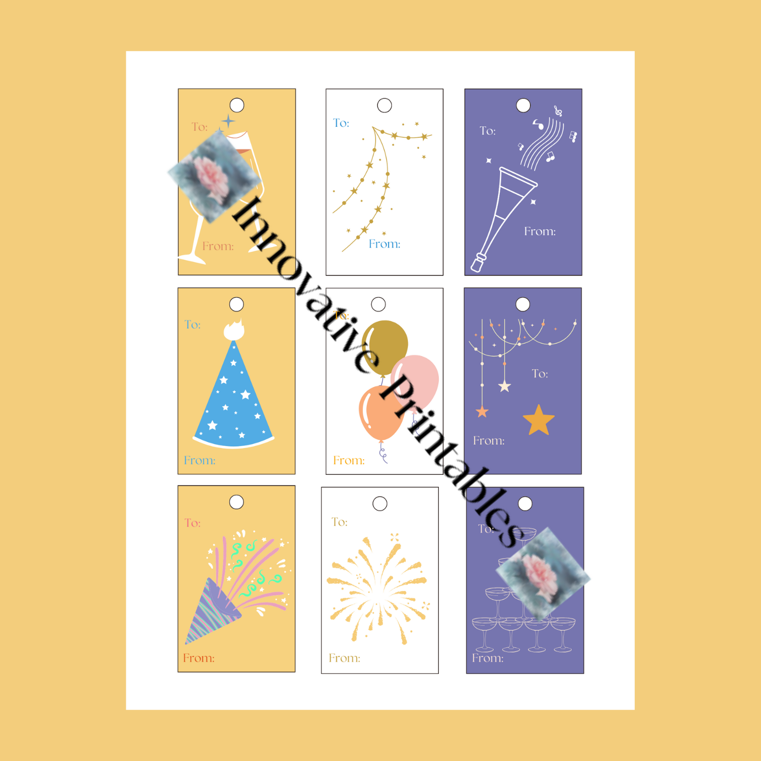 Printable Celebration Gift Tags - Image 3