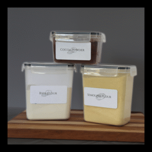 classic black pantry baking labels