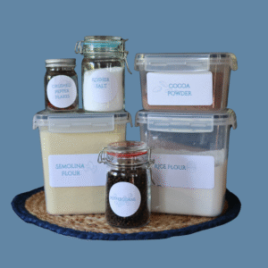 Printable Coastal Blue Kitchen Label Set