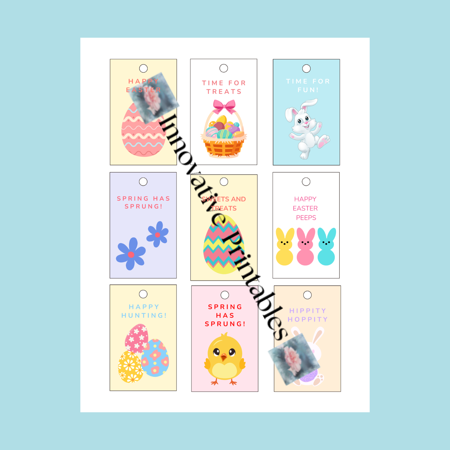 Easter gift tags
