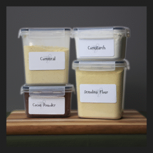 homestyle black pantry baking labels