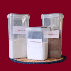 red wine pantry baking labels