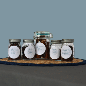 Printable Slate Round Dessert Spice Jar Labels