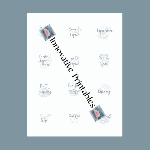 slate spice jar labels