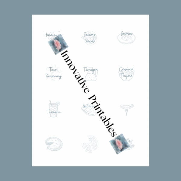 Printable Slate Round Dessert Spice Jar Labels - Image 3