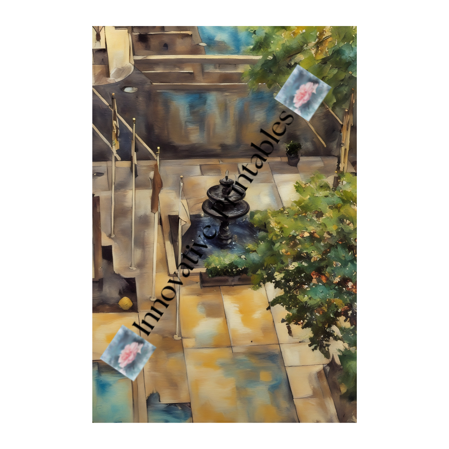 Sparkling Water Fountain Printable Art - Image 3