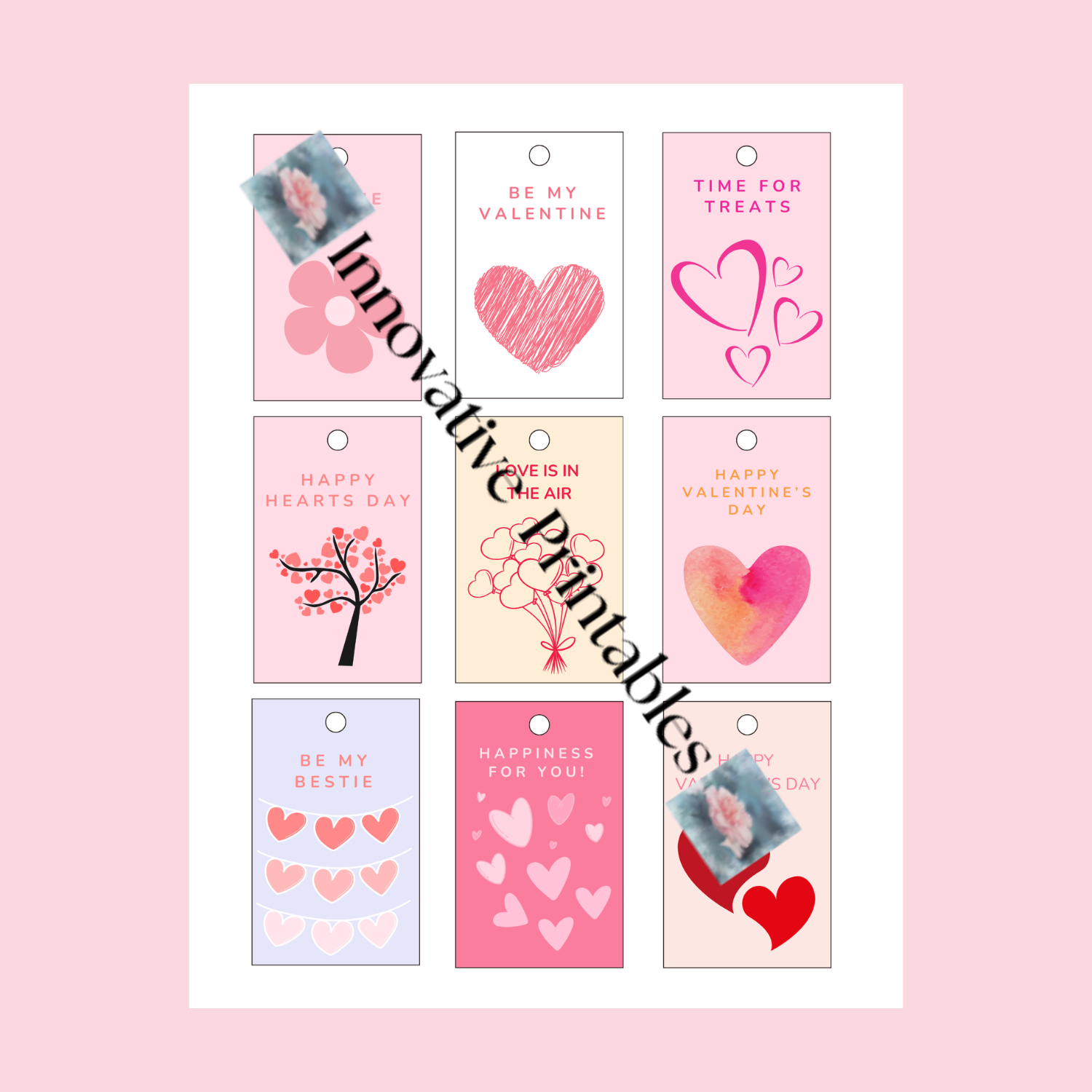 valentine gift tags