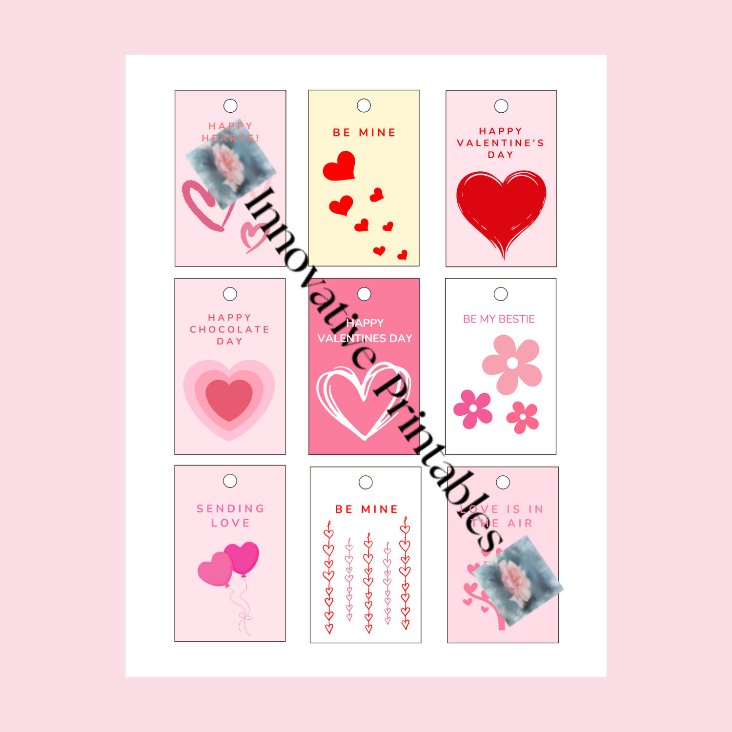 valentine gift tags