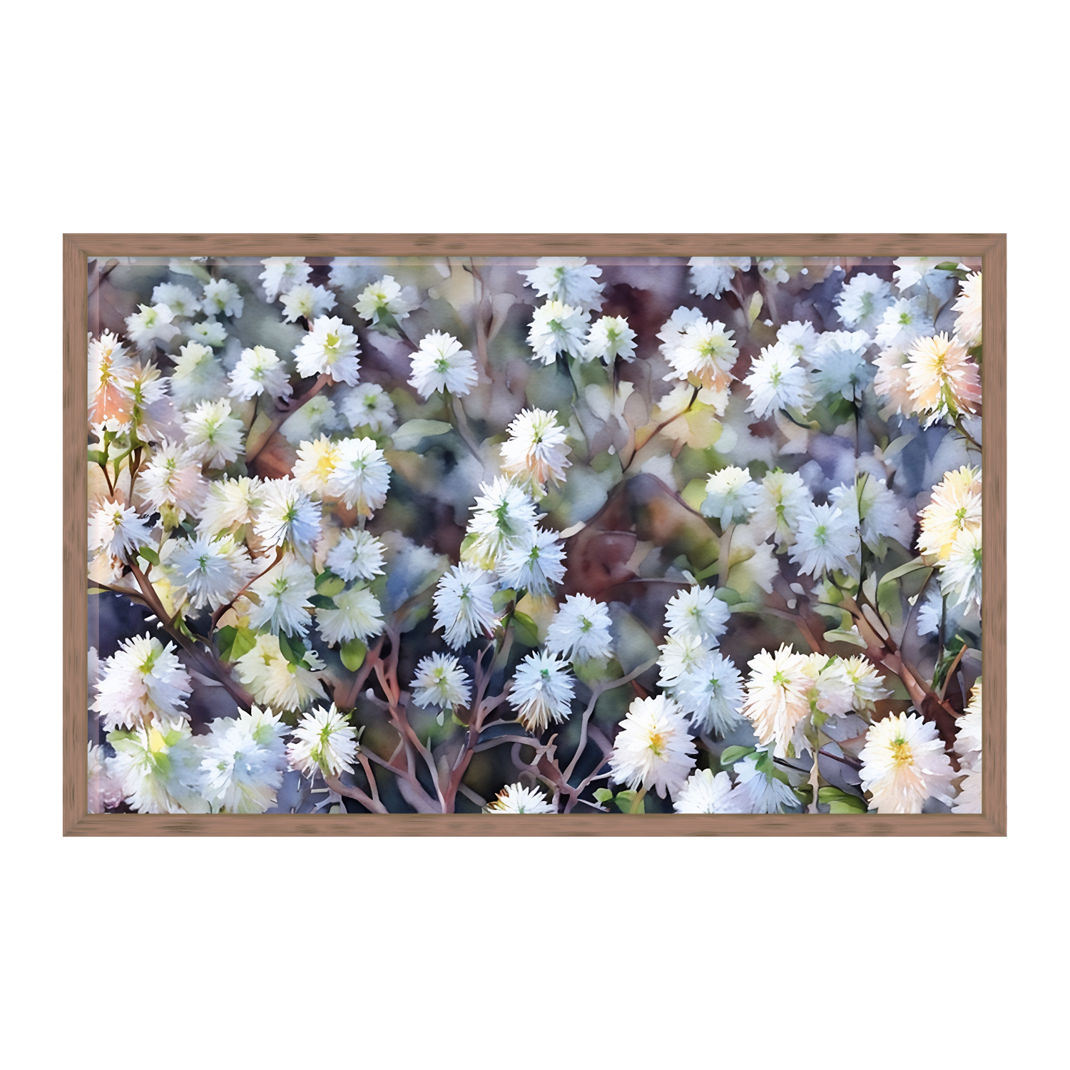 flowers in watercolor
