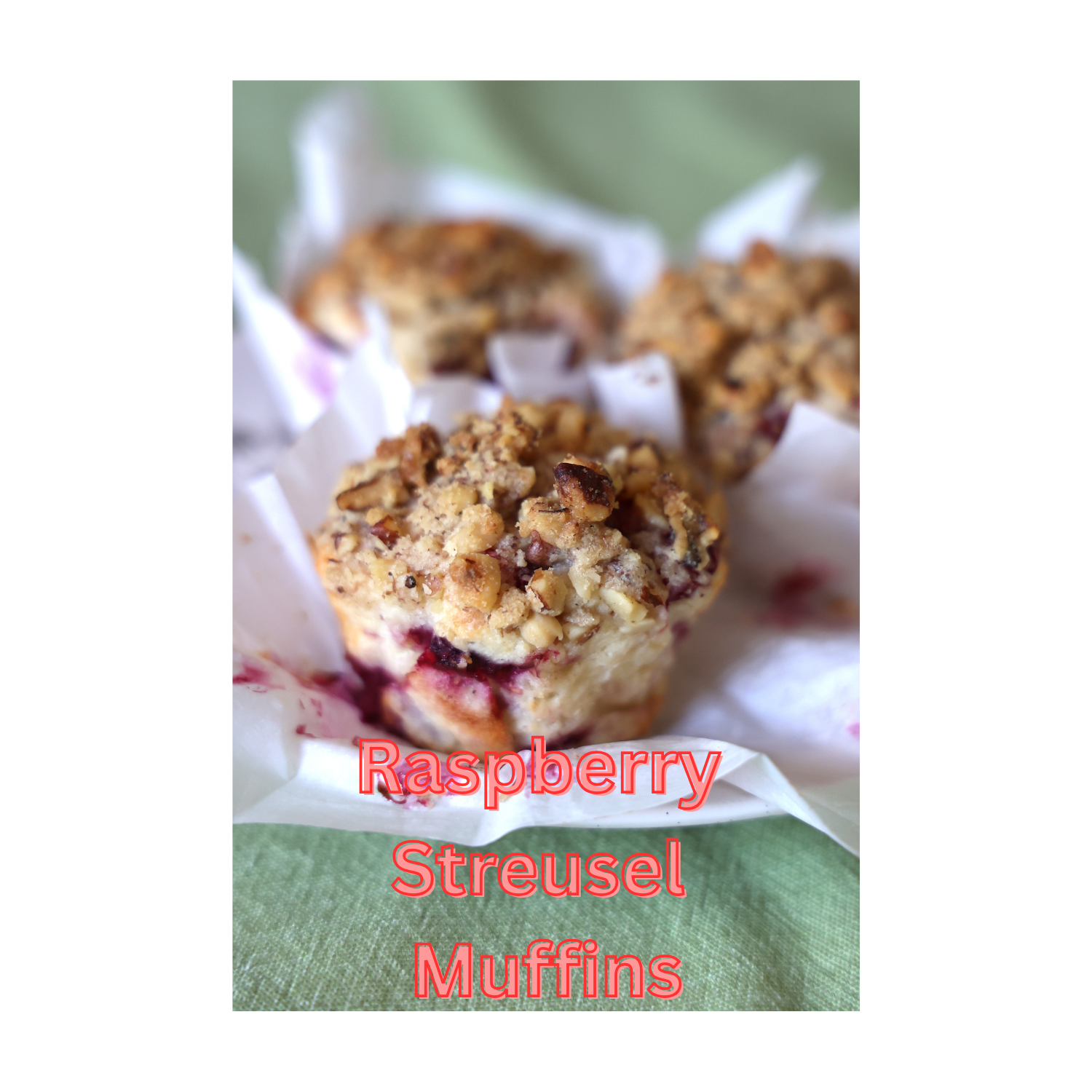 raspberry streusel muffins