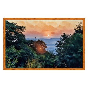 another mountain sunset printable art