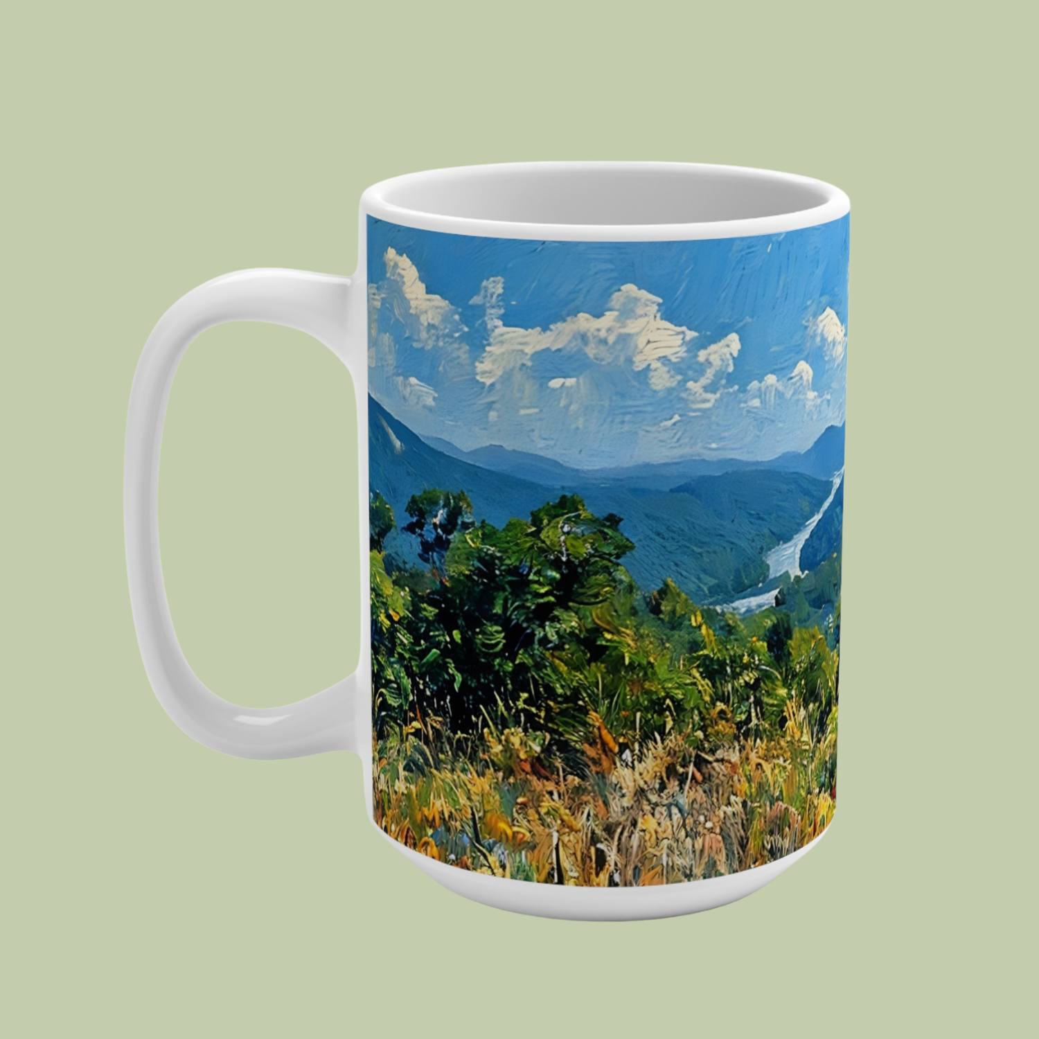 hiking in Asheville mug