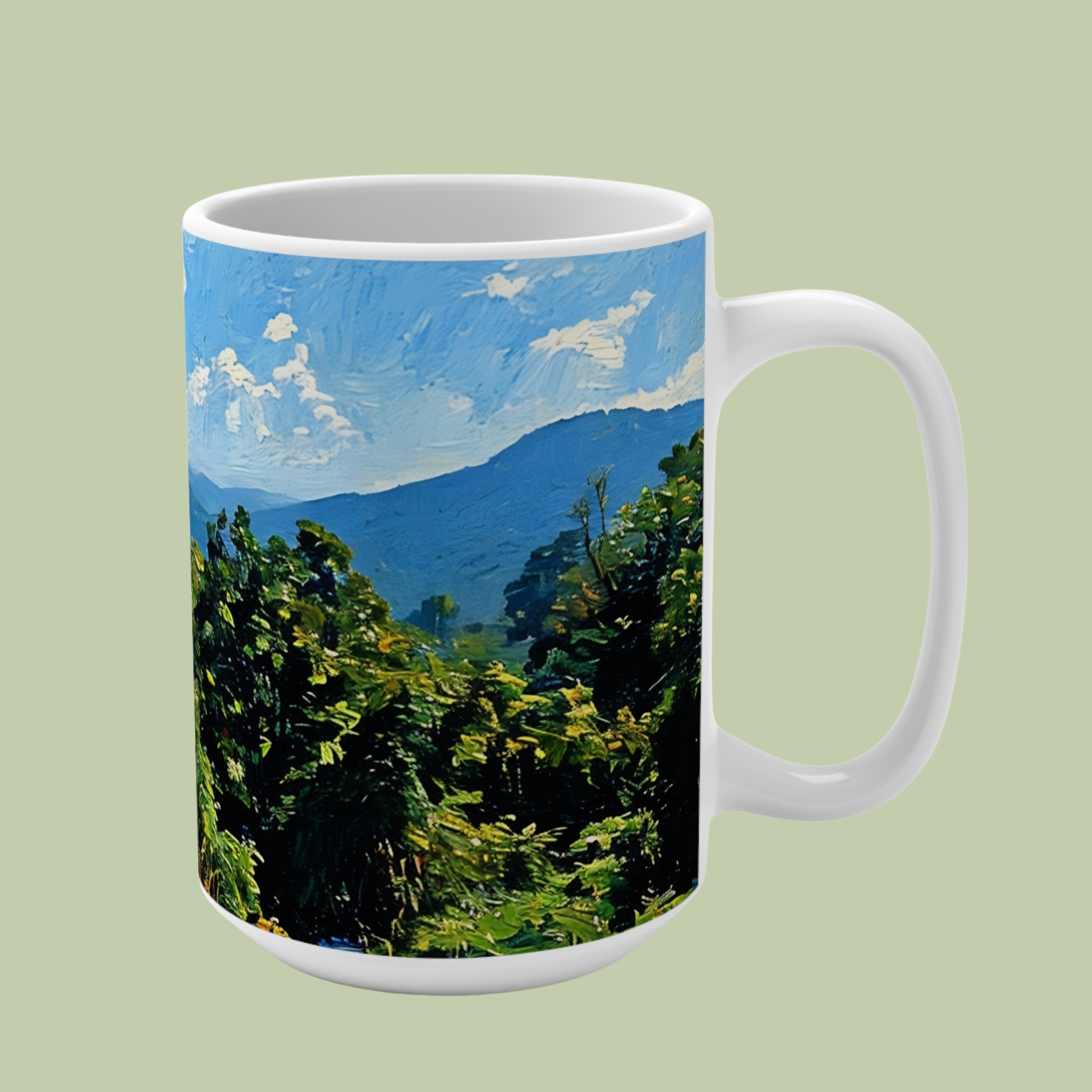 hiking in Asheville mug