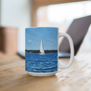 lake murray sailboat mug