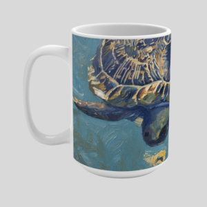 turtle swimming mug