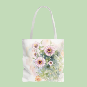floral bouquet tote bag
