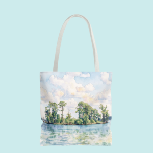 lake life tote bag