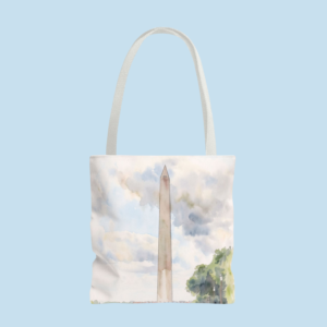 washington monument tote bag