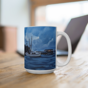 fishing boats mug