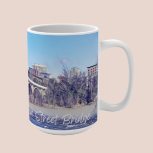 Blossom Street Bridge mug