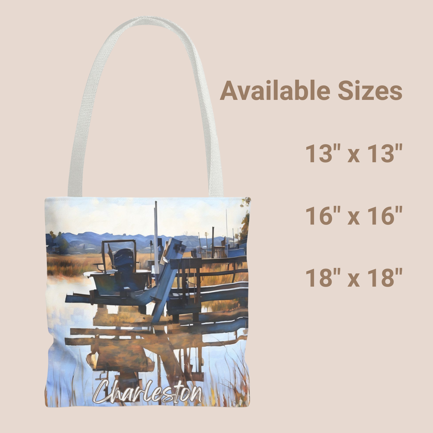 boat on the dock tote bag