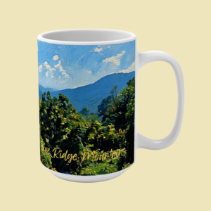 hiking in Asheville mug