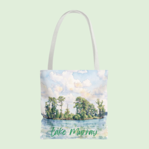 lake life tote bag