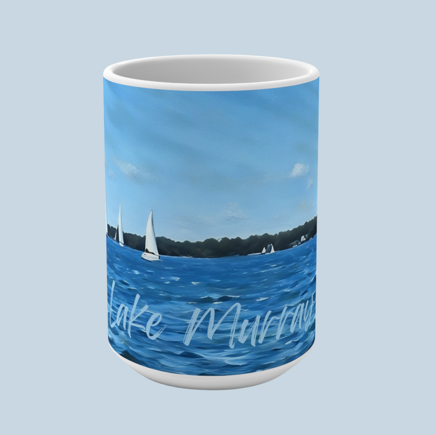 lake murray sailboat mug
