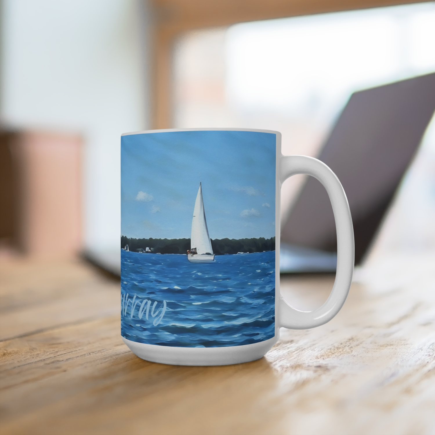 lake murray sailboat mug