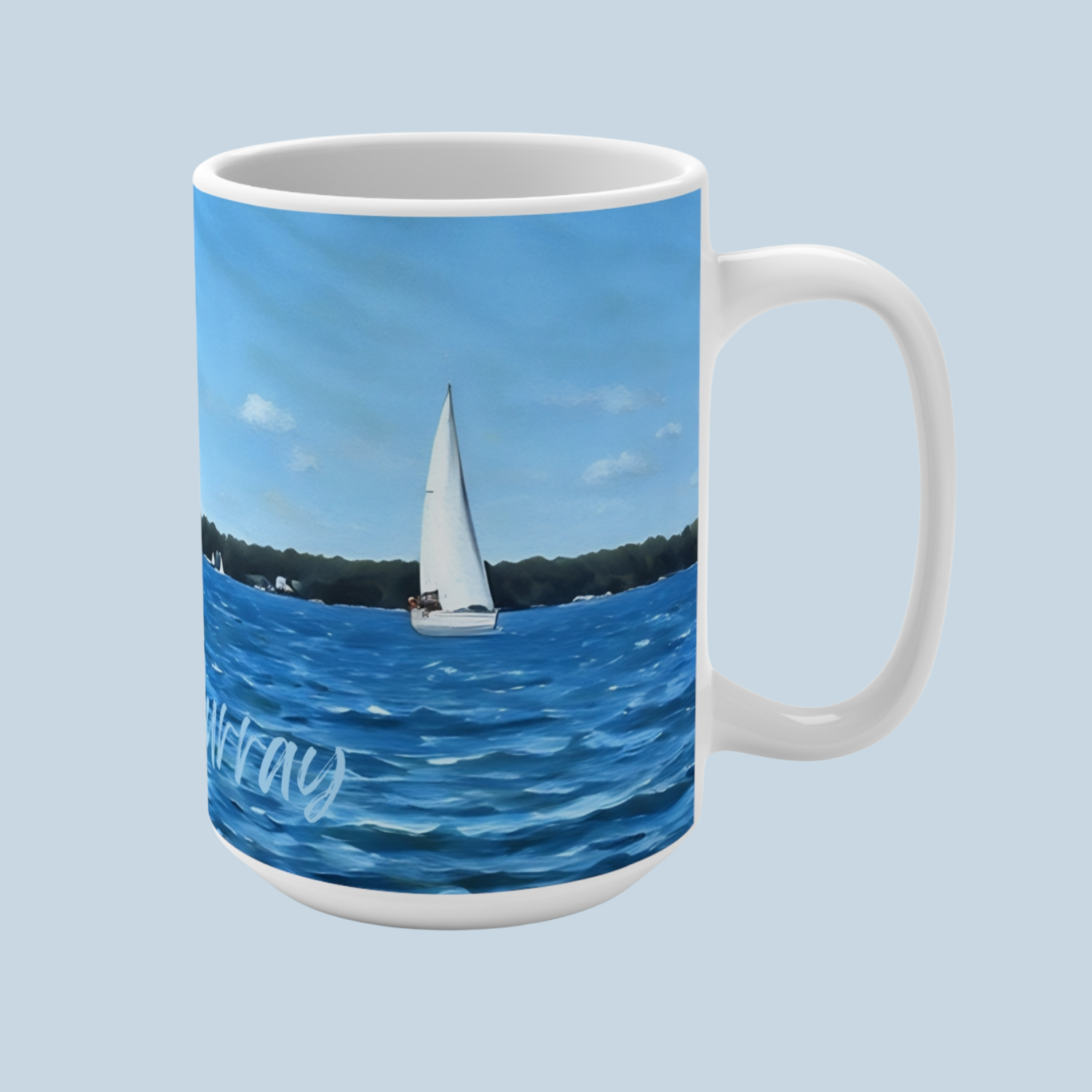 lake murray sailboat mug
