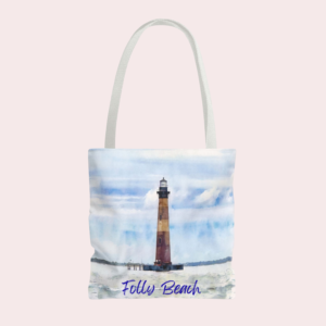lighthouse tote bag
