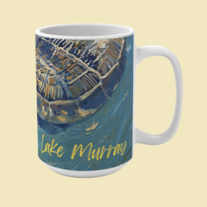 turtle swimming mug